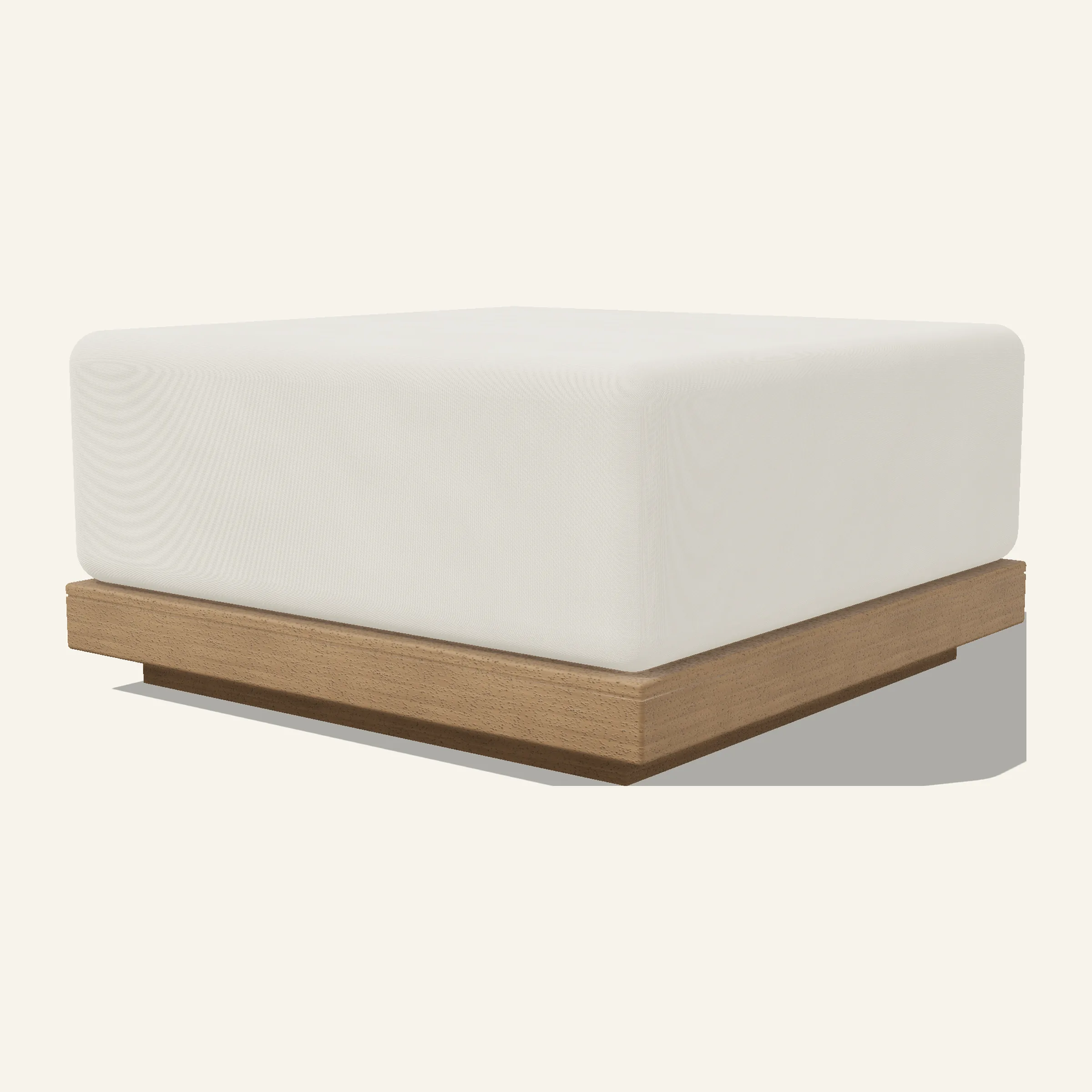 Pouf, three-quarter.